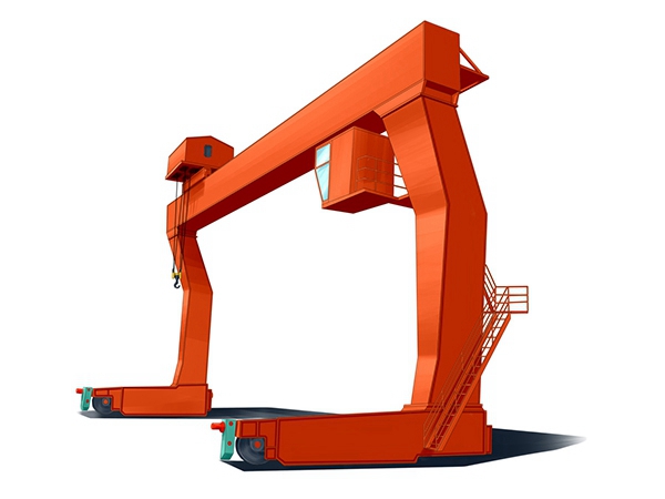 湖南益陽(yáng)龍門(mén)吊廠家75噸雙梁包廂式貨場(chǎng)龍門(mén)吊