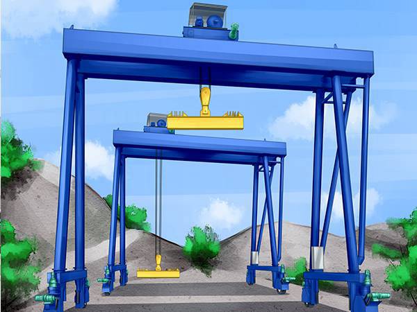 山東淄博15噸龍門吊租賃廠家型號多服務好