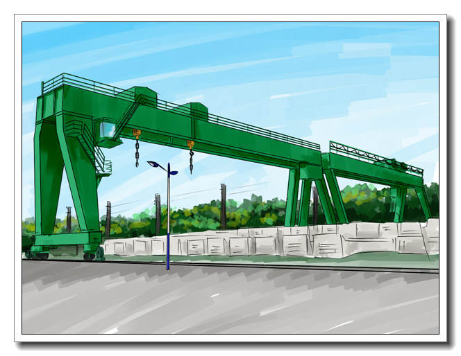 山東泰安龍門吊廠家MH有軌式80噸龍門吊出租