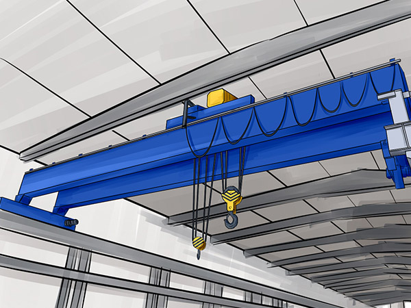 江西萍鄉(xiāng)10噸行吊銷售廠家配套電動葫蘆價格