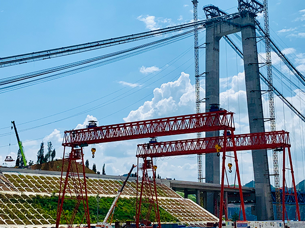 甘肅金昌MH型電動葫蘆單梁龍門吊