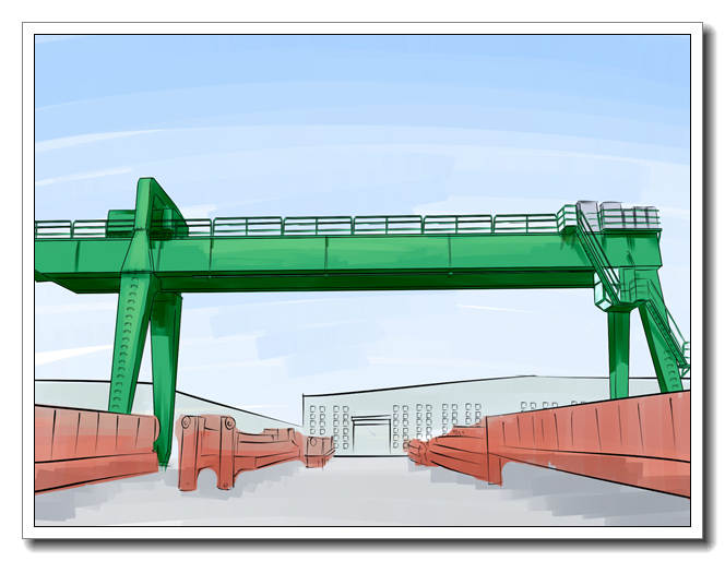 廣西北流龍門吊廠家鋼箱梁120噸