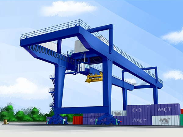 云南臨滄集裝箱起重機廠家設備用于集裝箱碼頭
